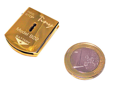 Мини диктофон Edic-mini Tiny B22 300h золотистый