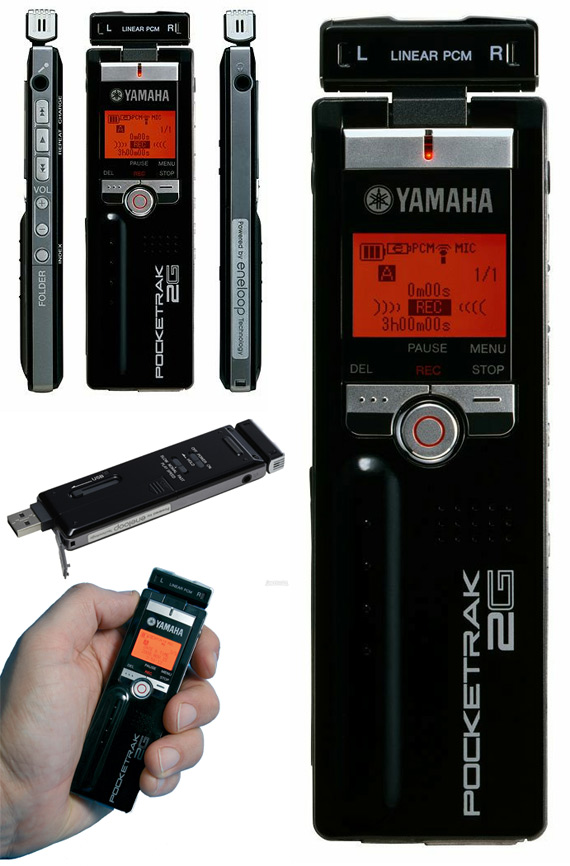 Профессиональный цифровой диктофон Yamaha Pocketrak 2G